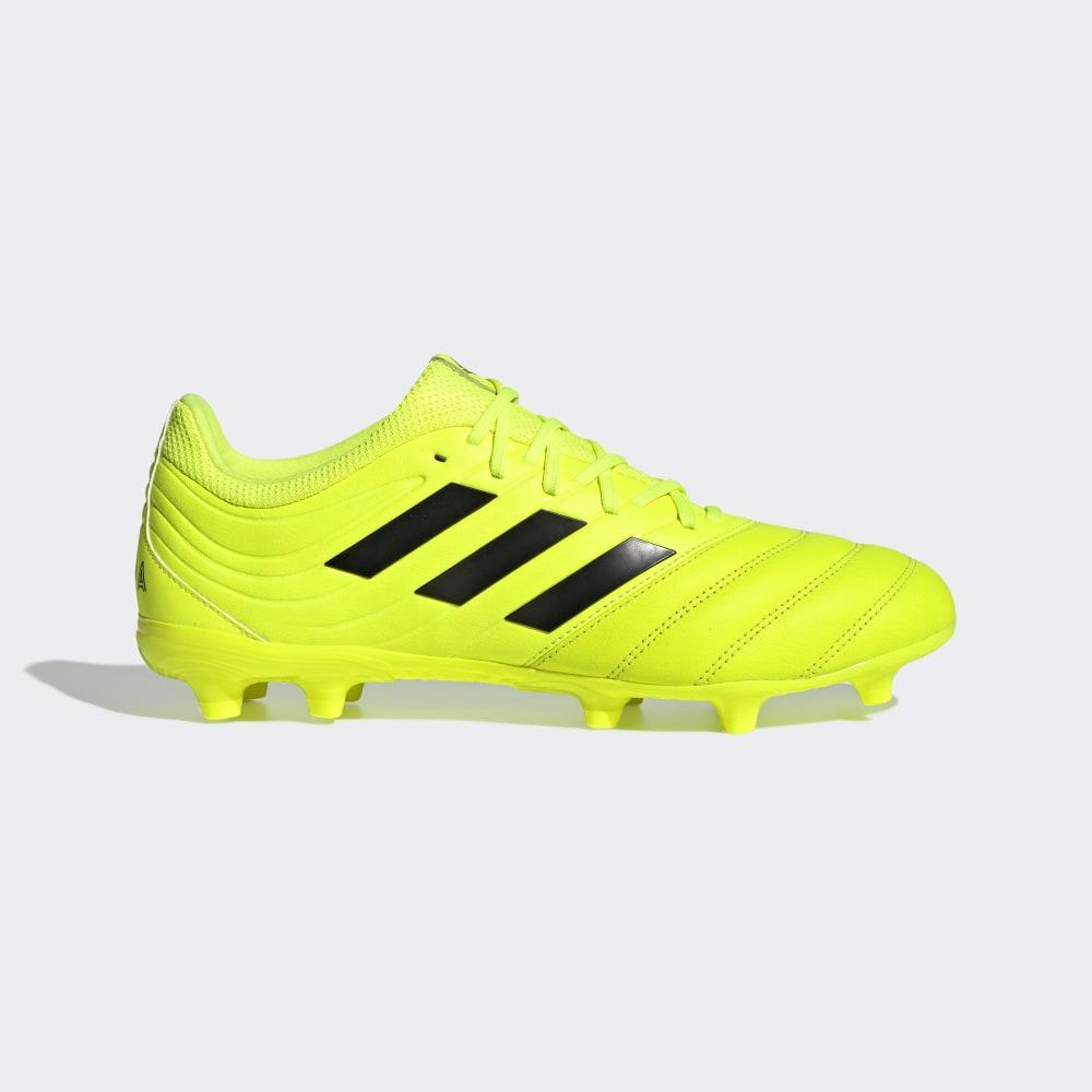 Ghete Fotbal Adidas Copa 19.3 Firm Ground Barbati Romania - Galbeni/Negrii F35495